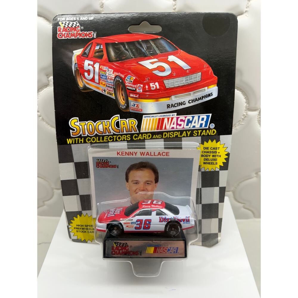 1991 Racing Champions Kenny Wallace #36 Dirt Devil NASCAR Die Cast Car Sealed